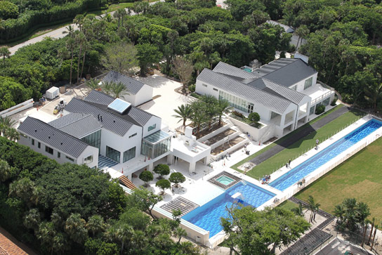Sprawling: Tiger Woods' new $50million estate in exclusive Jupiter Island,